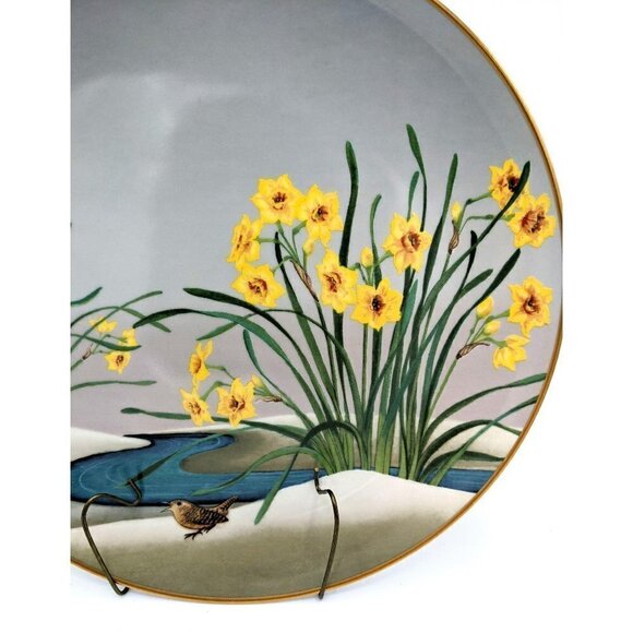 VTG 1979 Franklin Mint Nobata Japan Bird Plate 12 - Picture 2 of 4
